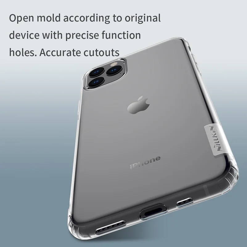Для IPhone 11 Pro Max чехол Nillkin Nature прозрачный мягкий кремний TPU Защитный чехол для IPhone 11 Pro Max чехол