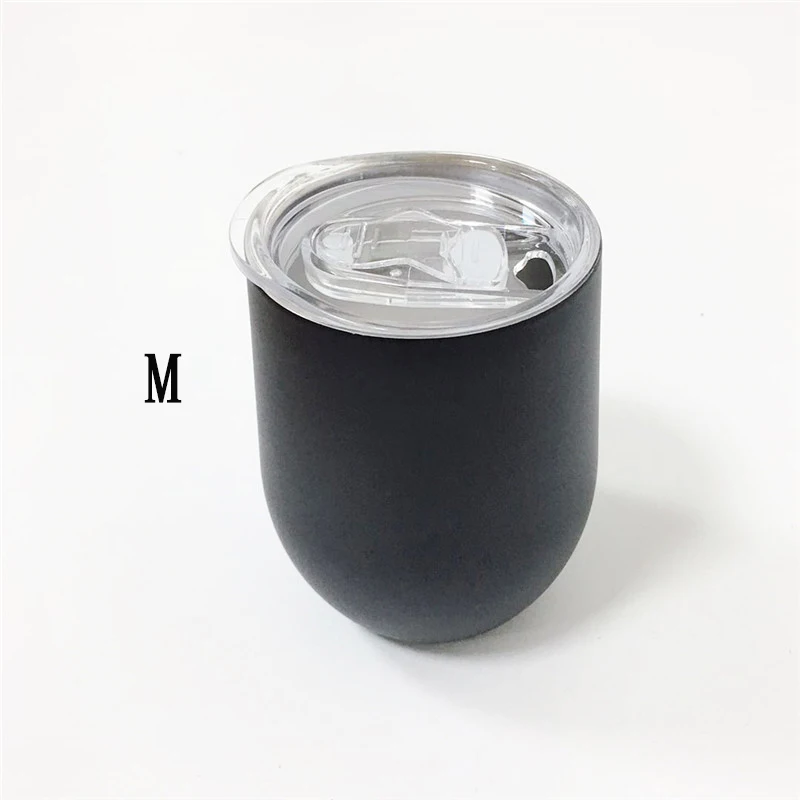 US $59.92 Wholesale 50pc 12oz Wine Tumbler With Seal Lid Stainless Steel Wine Glass 2 Layers Vacuum Insulated Egg Cup Wedding Party Gifts