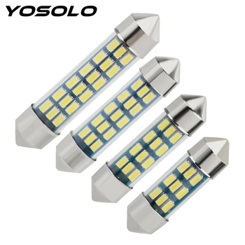 

1 pc Car Dome Light C5W C10W Festoon 31mm 36mm 39mm 41mm LED Bulb Super Bright Canbus Error Free 3014 SMD Auto Interior Lamp