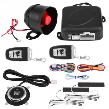 

Universal Car Alarm System Engine Ignition Keyless Entry System Push Button Remote Starter Car Accessories