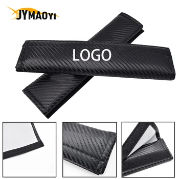 

JYMAOYI automotive interior cinturon Car pew belt cover shoulder pad with car logo for Mercedes benz Cadillac for SeatBelt Cover