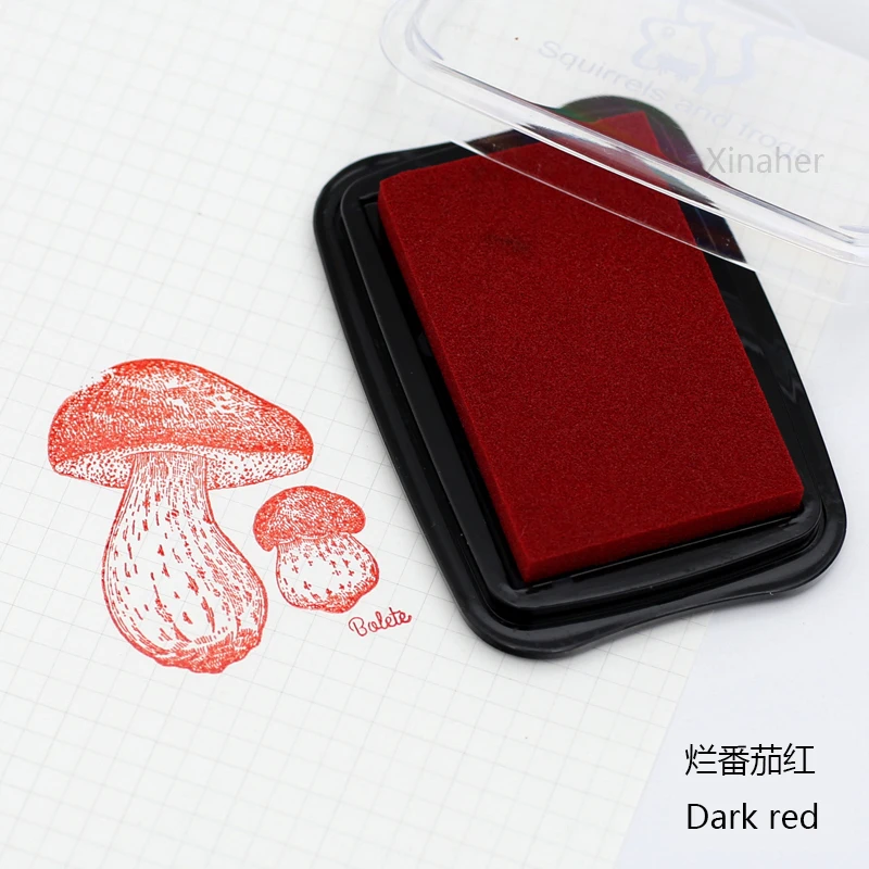 16 colors big size ink pad Stamp planner scrapbooking silicone stamp inkpad diy diary greeting card making supplies 