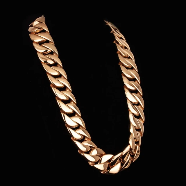 Solid Mens Curb Chain in 9ct Gold – Elysium Jewellers