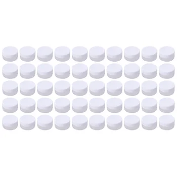 

50Pcs 5g Mini Cosmetic Pots Cosmetic Jars Bottles Portable Plastic Round Pot Bottles Cosmetic Travel Sample Empty Container for