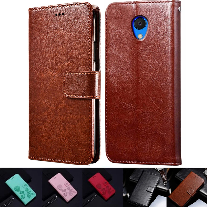 Retro Leather Case for Meizu A5 M5C M710h Case Funda Flip Wallet cover for Meizu A5 Cases Phone Protective Shell Book cases for meizu