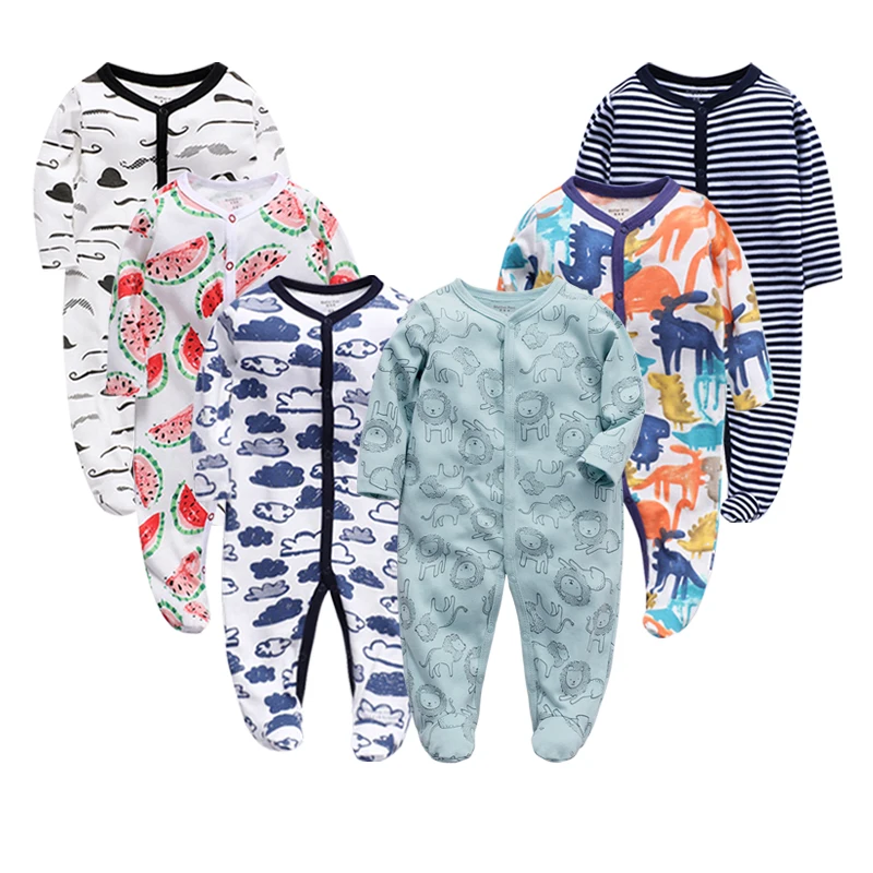 

Baby Rompers Long Sleeve 100%Cotton overalls Newborn clothes Roupas de bebe boys girls jumpsuit&clothing 6PCS/LOT