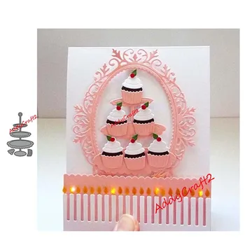 

Metal cutting dies Cake stand cut die mold decoration Scrapbook paper craft knife mould blade punch stencils die