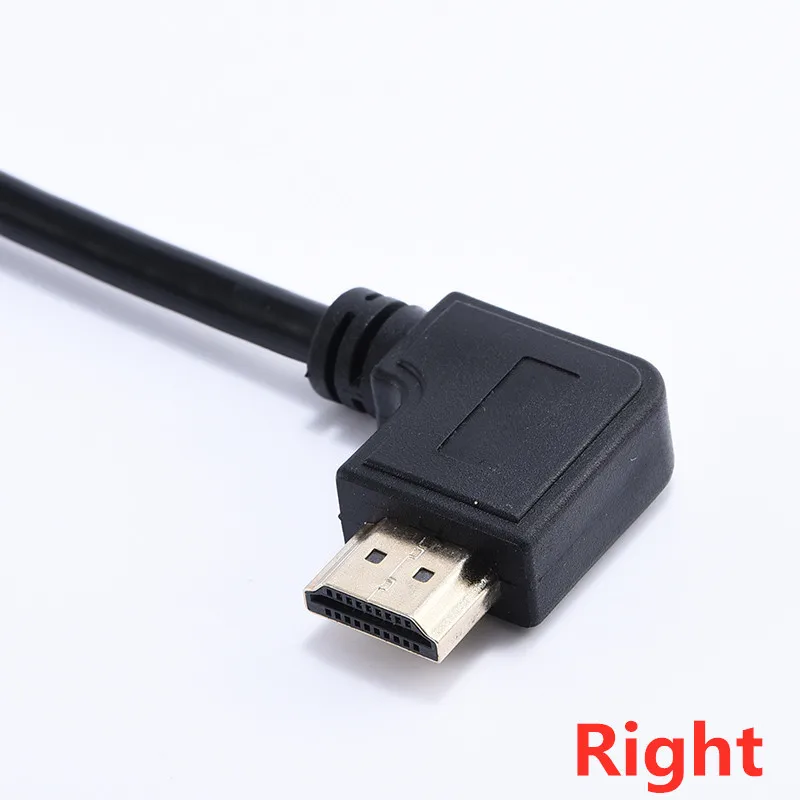 HDTV Cable 90 Degree Angle Male to HD Adapter Extension Cord 15cm 50cm
