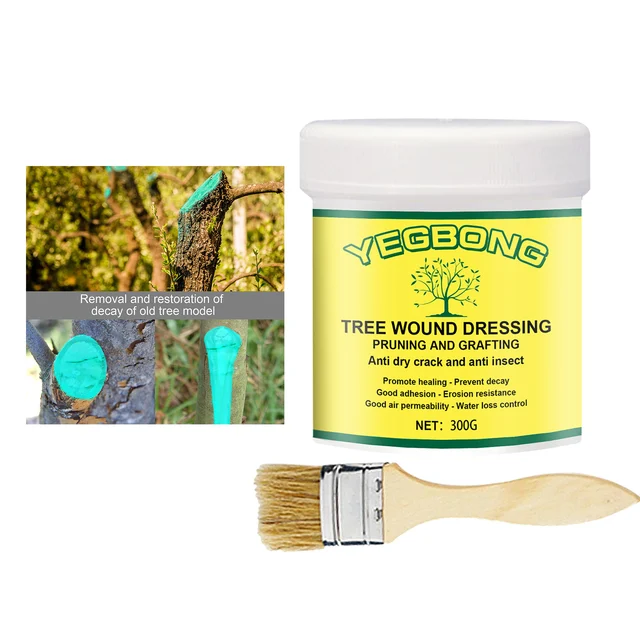 Tree Wound Sealer Pruning Cut Wounds Treatment Cream Brush Wounds Healer