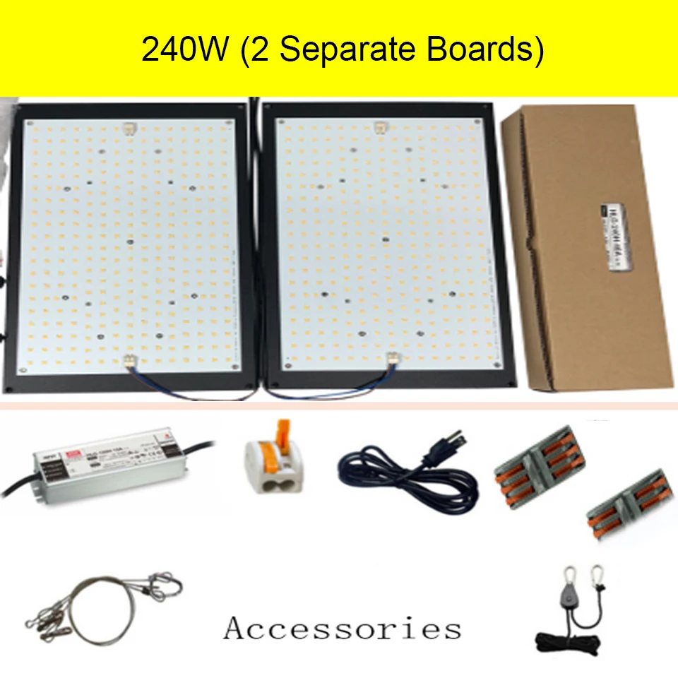 Samsung Board Dimmable 120W 240W LED Grow Light Full Spectrum 3000K 3500K 660nm for Hydro Indoor Plants Greenhouse