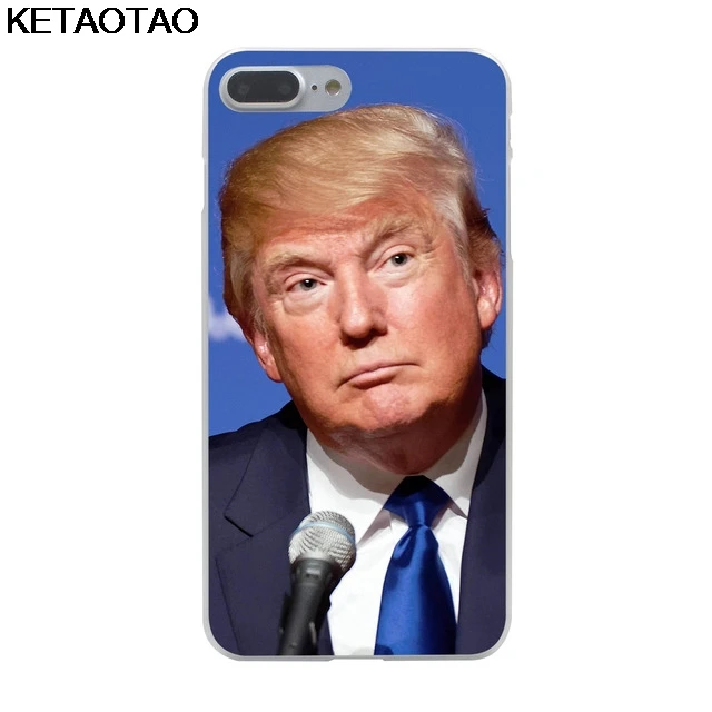 KETAOTAO Дональд Джон Трамп чехол для телефона s для iPhone 4S 5C 5S 6S 7 8 SE X Plus XR XS Max чехол кристально чистый мягкий TPU чехол s - Цвет: Золотой