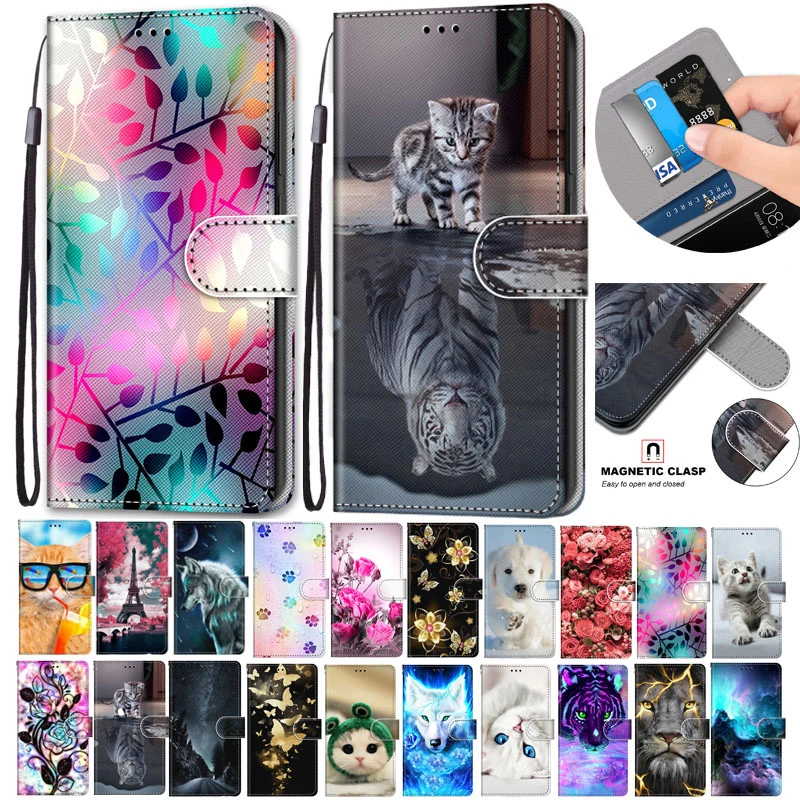 Кожаный чехол-книжка для LG K30 2019 Fundas 3D чехол-кошелек с подставкой Держатель карт