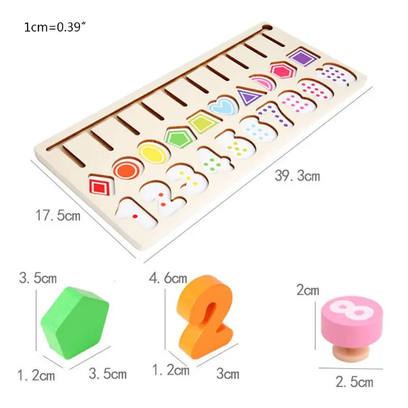 

Wooden Math Toys for Children Montessori Materials Learning To Count Numbers Early Education Toys