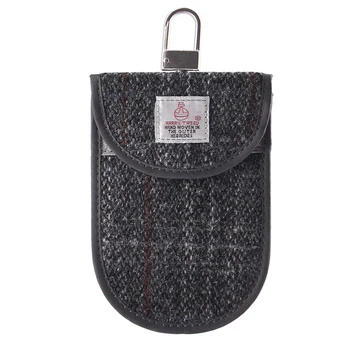 

Keyless Car Key Signal Blocker Pouch, Faraday Pouch for Car Keys Harris Tweed Surface RFID Signal Blocking Faraday Bag Cage