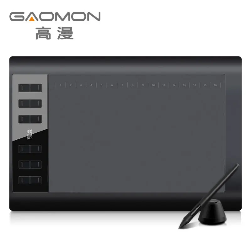

GAOMON 1060 Pro 10.6" Screen 8192 Level Battery-free Pen Support Android Windows Mac Digital Graphic Tablet for Drawing & Game