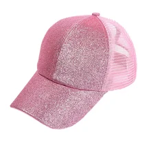 Лидер продаж, однотонная Солнцезащитная сетка, женская кепка с хвостом, удобная дышащая крутая Высококачественная теннисная Кепка