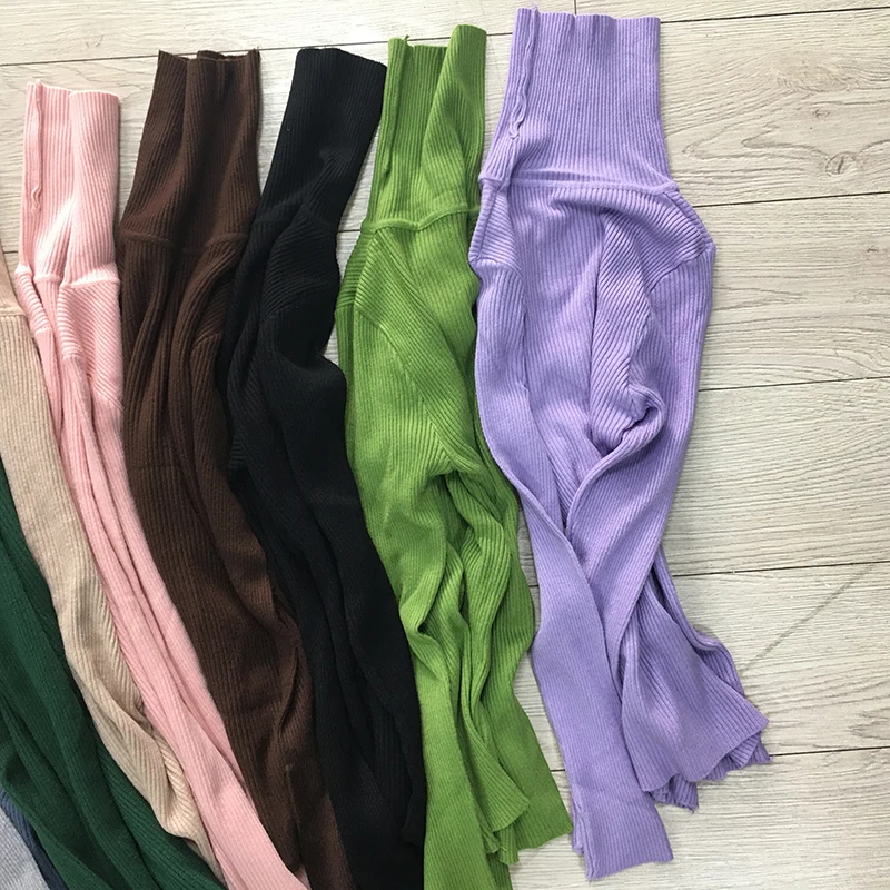 Suéter de cuello alto para mujer, Jersey grueso de punto acanalado, manga larga, estilo coreano, Otoño e Invierno