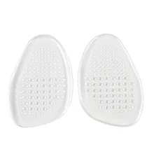 Силиконовая Прозрачная обувь на высоком каблуке с подушечками для ног, полукодовая стелька, прозрачная стелька, Антифрикционная подкладка