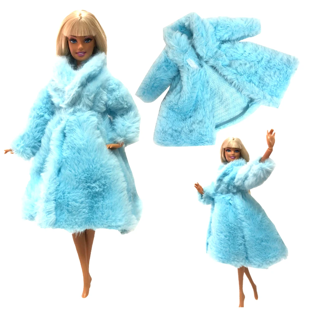 NK One Pcs Doll Fashion Clothes Blue Wool Coat Aristocratic Dress Noble Top For Barbie Accessories Girl Gift 01L | Игрушки и хобби