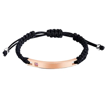 

Fashion trend curved card bracelet, personalized DIY, lettering, titanium steel, glossy couple bracelet