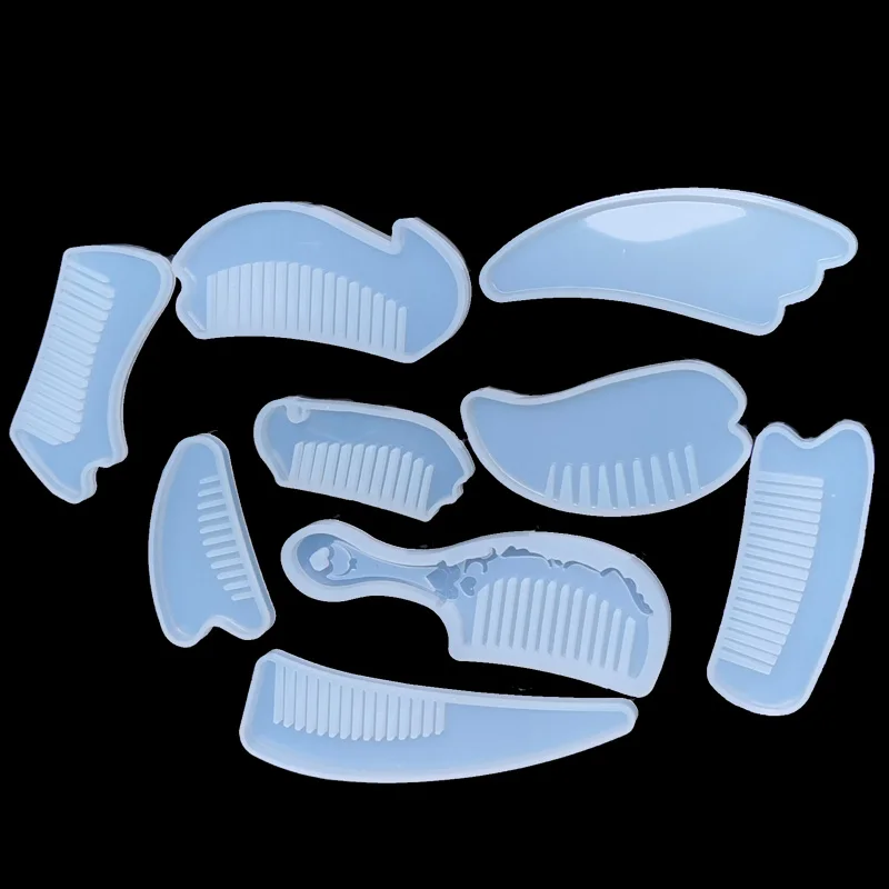 

1PC comb Craft DIY Transparent UV Resin epoxy Silicone Combination Molds for DIY Making Finding Accessories Jewelry