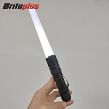 

Powerful Zoomable Aluminum Flashlight USB Rechargeable Portable Torch Four Colors Baton Super Bright Outdoor Light