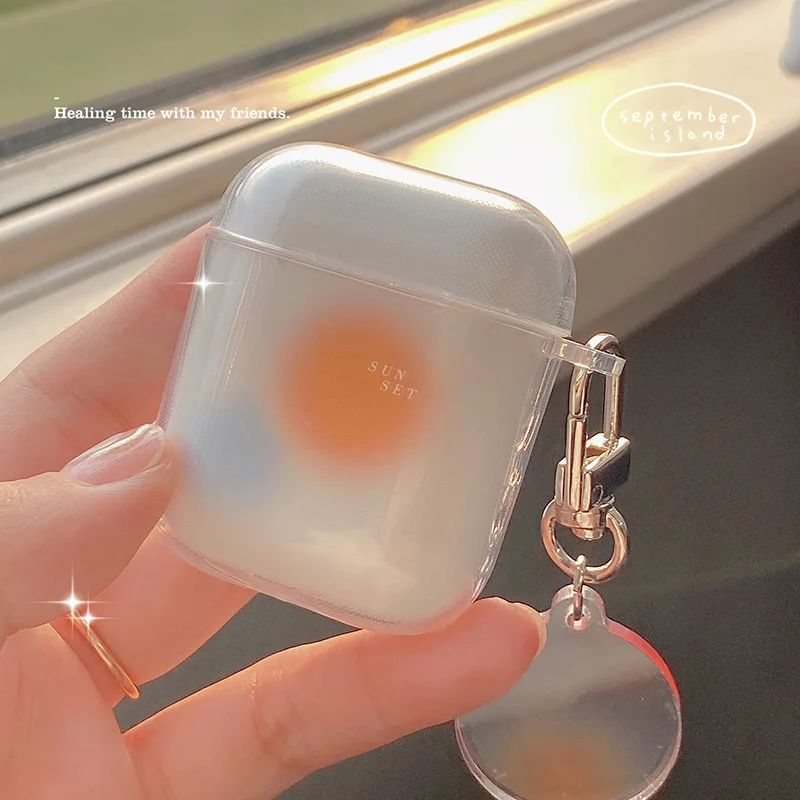Cute Fresh Flower Earphone Case For AirPods 1 2 Pro Case Transparent TPU Air pods 3 Bluetooth Earphone Charging Box With Keyring Cute Fresh Flower Earphone Case For AirPods 1 2 Pro Case Transparent TPU Air pods 3 Bluetooth Earphone Charging Box With Keyring