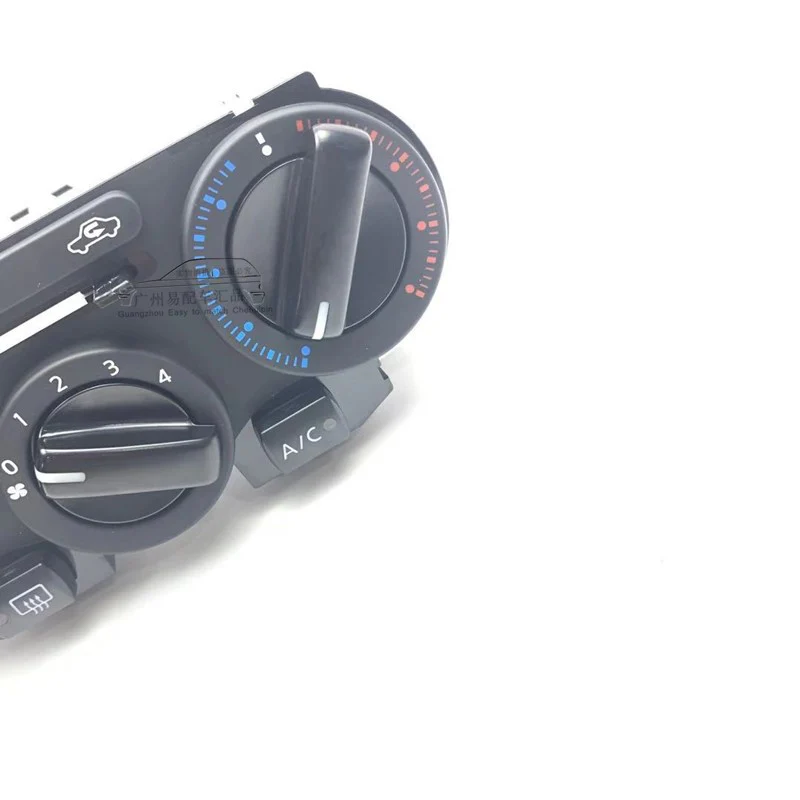 3pcs Aluminum Car Air-Condition Control Panel Switch Knob for Tiida Black Duokon Air-Condition Switch 