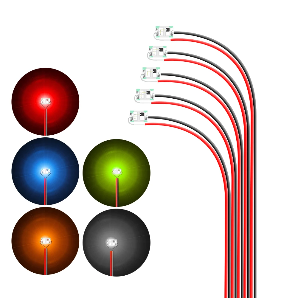 0805 1,5 12V smd LED-Leuchten k Widerstand Kabel leiste für Mikro modell Zug/Gebäude Sand tisch Beleuchtung Szene Layout