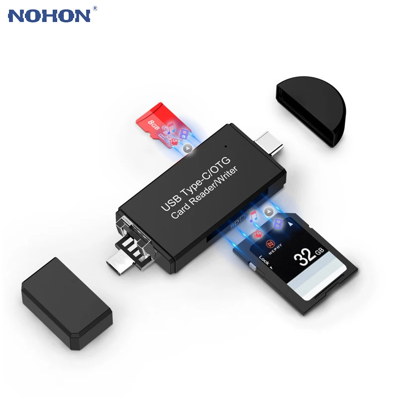 USB 3 0 устройство для чтения карт памяти Type c OTG android адаптер кардридер micro SD TF microsd