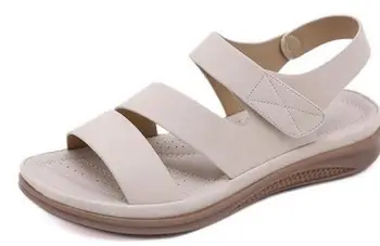 

YEELOCA summer shoes women retro a001 women beach sandals round head slope comfortable BR021