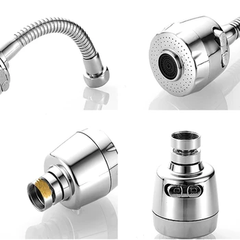 

1PCS 360 Rotatable Bubbler Water Saving High Pressure Nozzle Filter Tap Adapter Faucet Extender Bathroom Kitchen Accessories