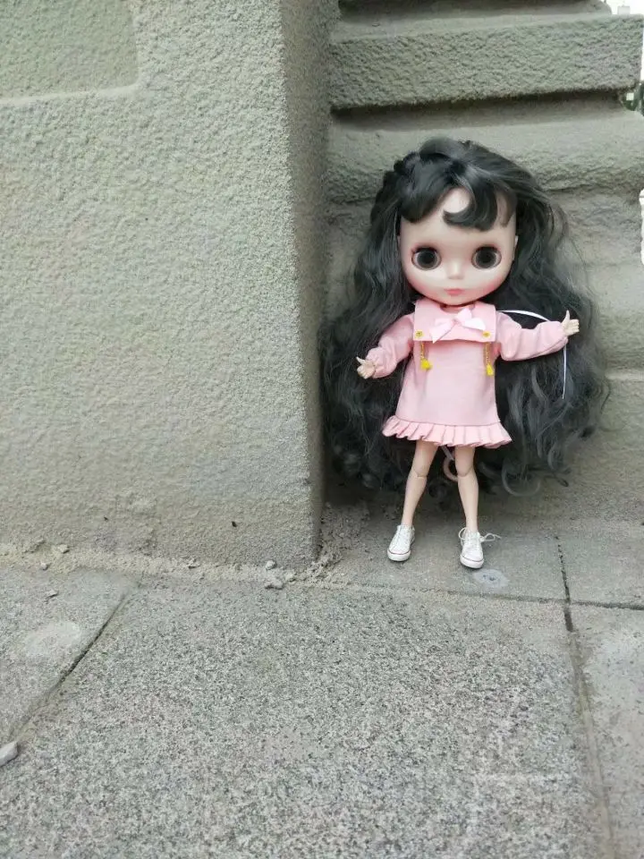 Кукла розовое платье Кукла наряд Одежда куклы(Fit blyth, pullip, azone, mmk, Licca, 1/6 кукла