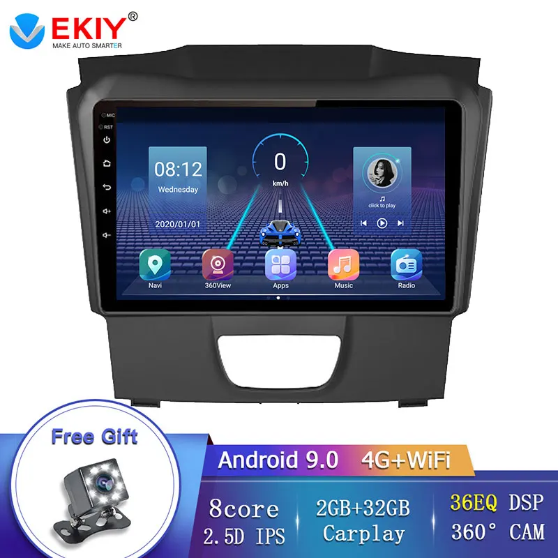EKIY 36EQ DSP Android 9 0 автомобильный Радио мультимедийный плеер для Isuzu D MAX DMAX 2015 2018 Chevrolet