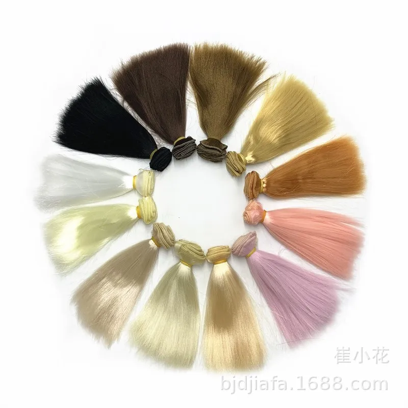 1 pièce 15cm 20cm 25cm Mohair comme perruque de cheveux raides pour BJD/SD bébé lait soie douce 1 1 pièce 15cm 20cm 25cm Mohair comme perruque de cheveux raides pour BJD/SD bébé lait soie douce 1