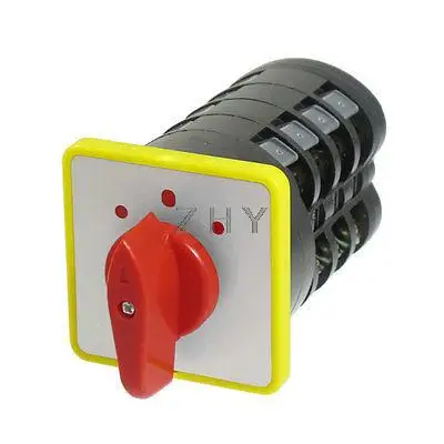 

16A/500VAC 16 Screw Terminals ON/OFF/ON Universal Changeover Switch LW5D-16