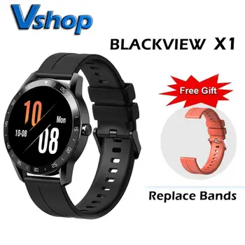 

Blackview X1 SmartWatch 5ATM Waterproof Heart Rate Men Women Sports Clock Sleep Monitor Ultra-Long Battrey for IOS Android Phone