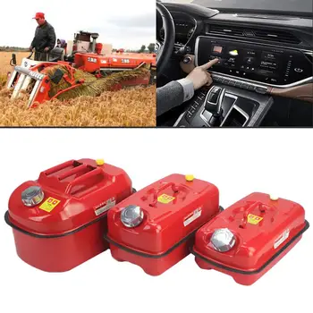 

Portable Car Iron Fuel Tank Gasoline Cans Thickened Spare Fuel Tank for Motorcycle Car Gas Cans Oil Storage Bucket 5L/10L/20L