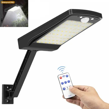 

Powerful Remote Control COB Solar Light PIR Motion Sensor IP65 Outdoor Solar Wall Street Light Waterproof Lamp
