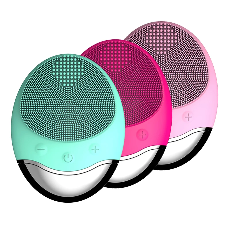 

Ultrasonic Electric Facial Cleansing Brush Waterproof Bamboo-charcoal Silicone Face Deep Cleansing Skin Care Wireless Charging