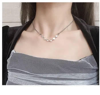 

Timeless Wonder 925 Sterling Sliver Retro Pave Circle Chains Necklace Women Jewelry Gothic Boho Hip Hop Top Ins Punk Gift 6633