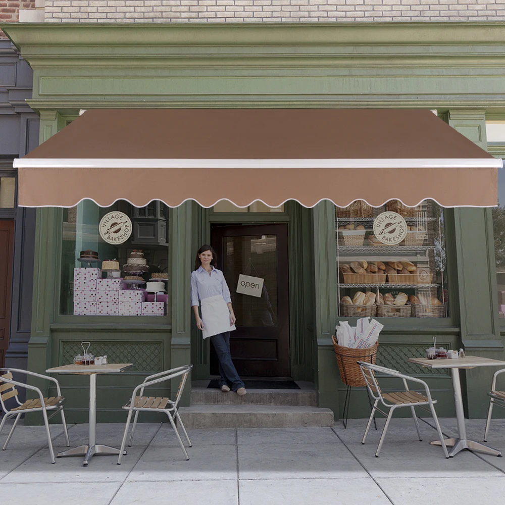 

13x8 ft Retractable Awning Sandy Color