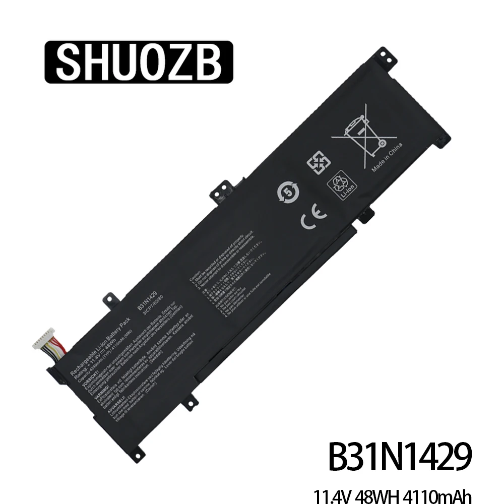 B31N1429 Аккумулятор для ноутбука ASUS A501L A501LX A501LB5200 K501U K501UX K501UB K501UW K501LB K501LX K501L 48WH 4110 мАч