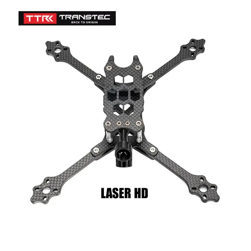 TRANSTEC LASER HD S LITE Гоночная рама для дрона 224 мм FPV 6 Arm 7075 с гладким алюминиевым