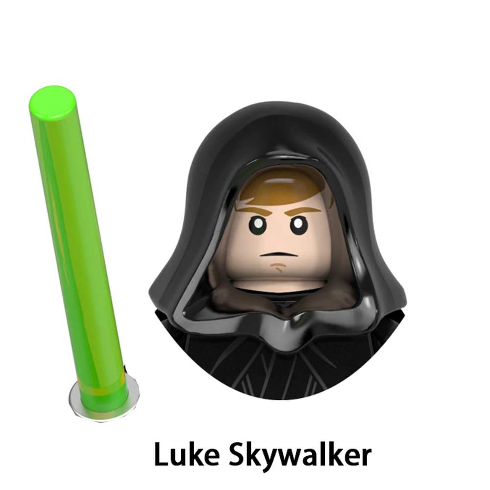Disney Obi-Wan Kenobi Boba Fett Building Blocks Ahsoka Luke Yoda Kylo Ren Count Dooku Mandalorianes Shaak Ti Action Figure Toys