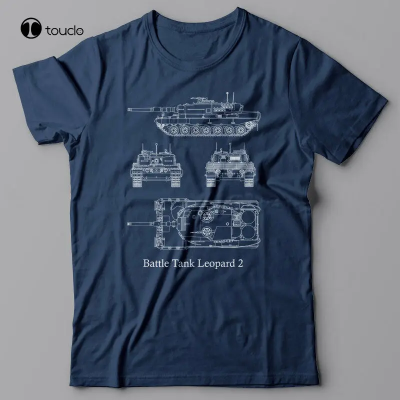 Battle Tank Leopard 2-T-Shirt, Maglietta Militare Dell'Esercito Tedesco