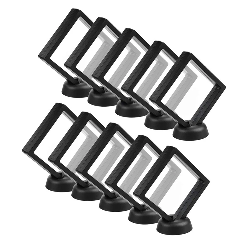 Promotion! Coin Display Box - Set Of 30 3D Floating Frame Holder with Stands for Challenge Coins AA Medallions Jewelry |