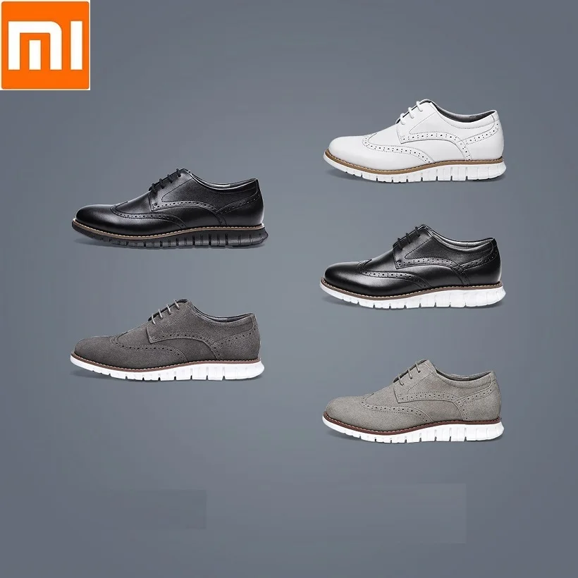 Xiaomi qimian Man woman lightweight sports derby shoes Lightweight high elastic rubber sole leather