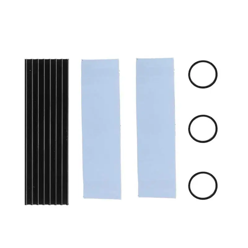 

Aluminum M.2 Hard Disk Heatsink Heat Dissipation Radiator Cooling Silicon Therma Pads Cooler for M2 NGFF 2280 PCI-E NVME SSD