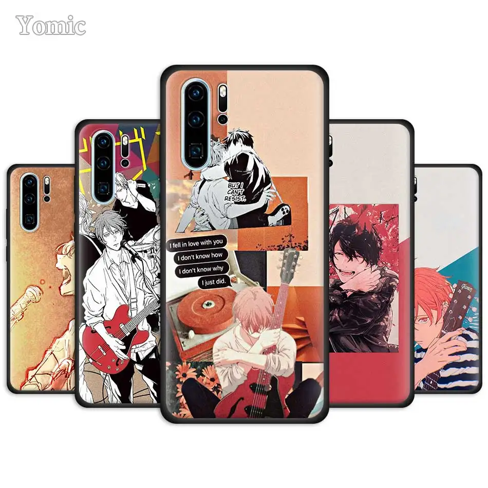 Yomic с аниме подходящий чехол для Huawei P30 P40 Lite E P20 Pro P10 P Smart Z Plus 2019 Черный силиконовый